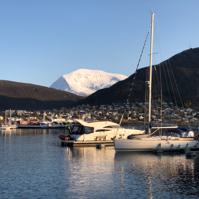 Boats in a marina in Tromso